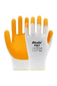 Beybi Pn Sarı Polyester Örme Nitril Iş Bahçe Eldiveni (12, Xl (no:10)) - 1