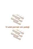 Marka Ekonomik Parmak Rulo Yedek 10 Cm ( 10 Adet ) - Fırça - Beyaz - 1