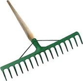 GÜVEN Takviyeli Tırmık 16 Dişli Bahçe Tırmıgı Ve 140 Cm Gürgen Sap - 1