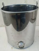 MUTLULAR Paslanmaz Çelik Önden Delikli Soba & Küzine Kovası Sim02 - 1