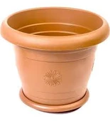 Hak Plastik Antik Saksı No 5 Klasik Çiçek Saksısı 3 Adet - 1