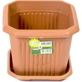 Hak Plastik Kare Saksı 0,50 Litre 0 Numara - 1