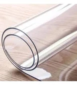 Emek Şeffaf Pvc Masa Örtüsü 1,7 Mm Masa Koruyucu Saydam Renk Masa Sehpa Için Kolay Temizlik 100x140 - 2