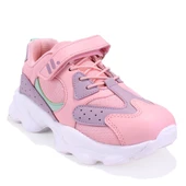 Dagoster DJA76-AP730 Pudra Lila Ortopedik Günlük Kız Çocuk Spor Ayakkabı - 1