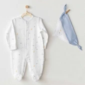 Andywawa Ac25607 Ocean İs My Happy Place Bebek Tulum Takım White - 1