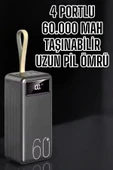 Powerbank 60.000 Mah Hızlı Şarj 4 Çıkışlı Uzun Şarj Süreli Dijital Göstergeli - 2