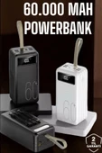 Powerbank 60.000 MAH Dijital Göstergeli 4 Portlu Taşınabilir - 1