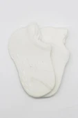 Bistyle 2'li Sneakers Kaymaz Basic Penye Çorap Bs20103 Ekru Ekru thumbnail 4