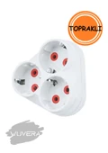Wuvera 3'lü Topraklı Papatya Gölyat Ödülü – Güvenli ve Dayanıklı Elektrik Bağlantısı - 3
