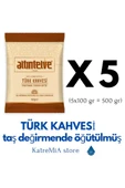 TÜRK KAHVESİ 5X100 GR (500 gr) TAŞ DEĞİRMENDE ÖĞÜTÜLMÜŞ - 2