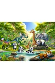 Art Puzzle Art Çocuk Pandaların Banyo Keyfi 50 Parça Puzzle - 2