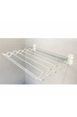 PAMİR Akordiyon Katlanır Çamaşır Askılığı - Duvar Tipi Çamaşırlık- 55 Cm 7 Çubuklu Satış - 1