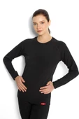 Jiber 592 Kadın Yuvarlak Yaka Uzun Kollu Isıtıcılı Termal Üst İçlik - 1