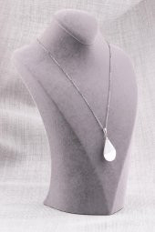 Selenit Doğal Taş Kolye thumbnail 2