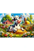 Art Puzzle Art Çocuk Sevimli İnek Ve Arkadaşları 50 Parça Puzzle - 2