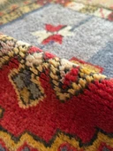 53x70 cm Küçük Türk Halı, El Dokuma Yün Halı, Giriş için Zemin Halısı, Vintage Bohem Ev Dekoru, Şık Küçük Halı - 2