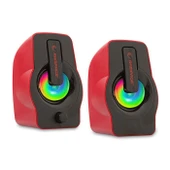 Rampage Rms-G7 Falsetto 1+1 Usb Kırmızı 6W Hoparlör Rgb Ledli thumbnail 1