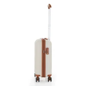 MÇS 3lü Set Kırılmaz Silikon Seyahat Valizi Bavulu V305 Kemik Kahve - 10
