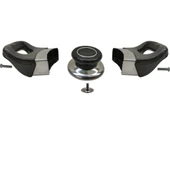 Tencere Tava Sahan Kulp ve Kapak Kulpu Kromajlı Siyah 1 Set - 2