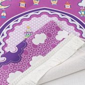 Hediyelik Çocuklar İçin Silindir Asetat Kutu (18×10), Seccade ve Kız Çocuk Eşarp Seti Pembe - 4