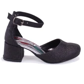 Dagoster DJA76-YB101KY Siyah Ortopedik Kız Çocuk Abiye Ayakkabı - 2