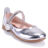 Dagoster DJA76-HY10005 Gümüş Ayna Ortopedik  Kız Çocuk Babet Ayakkabı thumbnail 1