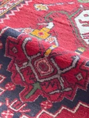 113x268 cm El Dokuma Yolluk, Mükemmel Durumda Yün Halı, Antika Anadolu Nadir Desenli Yolluk, Canlı Renkli Halı - 4