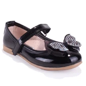 Dagoster DJA76-HY10002 Siyah Rugan Ortopedik  Kız Çocuk Babet Ayakkabı thumbnail 1