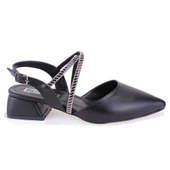 Dagoster DZA07-1143311 Siyah Klasik Topuklu Kadın Ayakkabı thumbnail 2