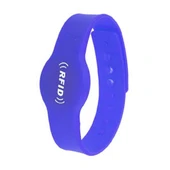 13.56Mhz Rfid Manyetik Bileklik Mavi Su Geçirmez Silikon Proximity Göstergeç 13.56 Mhz Kapı Geçiş Personel Takip Depo Havuz ISO1443-3A thumbnail 5