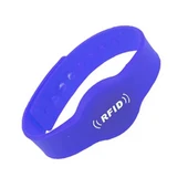 13.56Mhz Rfid Manyetik Bileklik Mavi Su Geçirmez Silikon Proximity Göstergeç 13.56 Mhz Kapı Geçiş Personel Takip Depo Havuz ISO1443-3A thumbnail 6