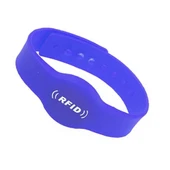 13.56Mhz Rfid Manyetik Bileklik Mavi Su Geçirmez Silikon Proximity Göstergeç 13.56 Mhz Kapı Geçiş Personel Takip Depo Havuz ISO1443-3A thumbnail 3