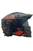 SWAY - FS-X1 SEUL WARRIOR FULLFACE KASK - SİYAH YEŞİL TURUNCU - Large Beden - 4