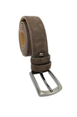 Marla 434 Hakiki Deri Süet Erkek Kemer 120cm - 1