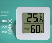 45mm Mini Nem Sıcaklık Ölçer Hava Durumu Isı Gösterge Dijital Ekran Termometre Ev Oda Ofis Kuluçka Sera Depo Medikal - 8