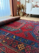 108x303 cm Vintage Nadir Desenli Yolluk, El Dokuma Anadolu Yolluk, Şık ve Benzersiz Halı, Harika Ev Dekoru - 7