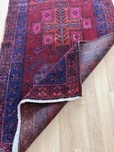 103x275 cm Muhteşem Renkli Yolluk, El Dokuma Vintage Yolluk, Modern Bohem Stili Halı, Harika Kondisyon - 1