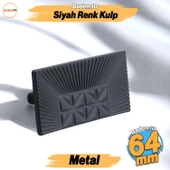 Kayı Metal Siyah Kulp 64 mm -6.4 cm Mobilya Çekmece Mutfak Dolabı Dolap Kapak Kulpları Kulb Kulpu thumbnail 1