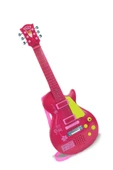 Bontempi Elektronik Pembe Gitar 56cm. Tuşu Telli ve Askılı - 2
