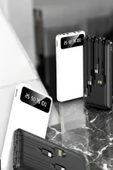 20.000 Mah Led Işıklı LCD Ekran USB Girişli Type-C Lightning Powerbank - 3