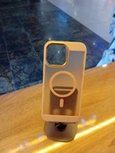İPhone 14 Pro Max Uyumlu MagSafe Özellikli Kılıf Arka Yüzü Kılıf Renginde Mat Kapak Darbe Koruma Kapak - 5