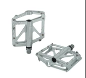 BRIVIGA PEDAL PDL-3304 PLAT ALÜ CNC CR-MO MİL RUL. GÜMÜŞ 110x111x23mm 320g - 1