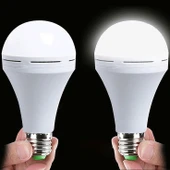 2 Adet Elektrik Kesilince de Çalışan 9 Watt Led Ampul, Kendini Şarj Eden E27 Duy Kaliteli Led Ampul thumbnail 1