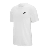 Nike Men Fit Beyaz Tişört Sportswear Club T-Shirt - 1