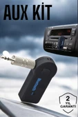 Tüm Araçlara Uyumlu Aux Car Bluetooth Kablosuz Araç Bağlantı Kiti - 1