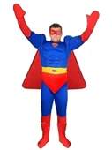 Yetişkin Superman Kostümü Kaslı thumbnail 3