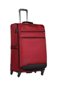 U.S. Polo Assn. Büyük Boy Kumaş Valiz Bordo 9102 - 3