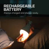 2 Adet Elektrik Kesilince de Çalışan 9 Watt Led Ampul, Kendini Şarj Eden E27 Duy Kaliteli Led Ampul thumbnail 2