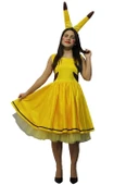 Yetişkin Bayan Pikachu Kostümü - 1