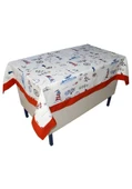 Deniz Desenli Öğretmen Masa Örtüsü (Pamuklu-Bantlı) - 2